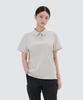 Snow Peak Apparel Quick-Dry Women'S Short Sleeve Polo Shirt (S25Mwtps15) Light Beige