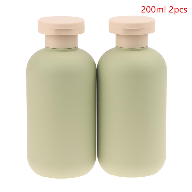 2 ks 100/200 ml Modrá Zelená Růžová Prázdná Plastová Pumpa Láhev na Mléko Šampon Láhev s Víčkem Nádoby na Kosmetiku Plnitelné Lahvičky