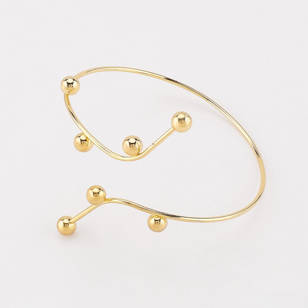 Zinc Zinc Alloy Opening Cuff Bracelets Hollow Flower Circle Upper Arm Bracelet  Arm Accessories