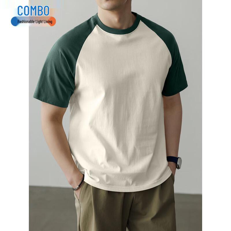 Kangbo Men s Colorblock Cotton T-Shirt 4XL