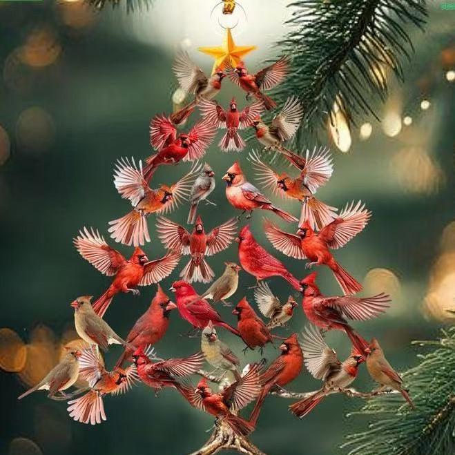 Cross-border Christmas Tree Acrylic Animal Ornament