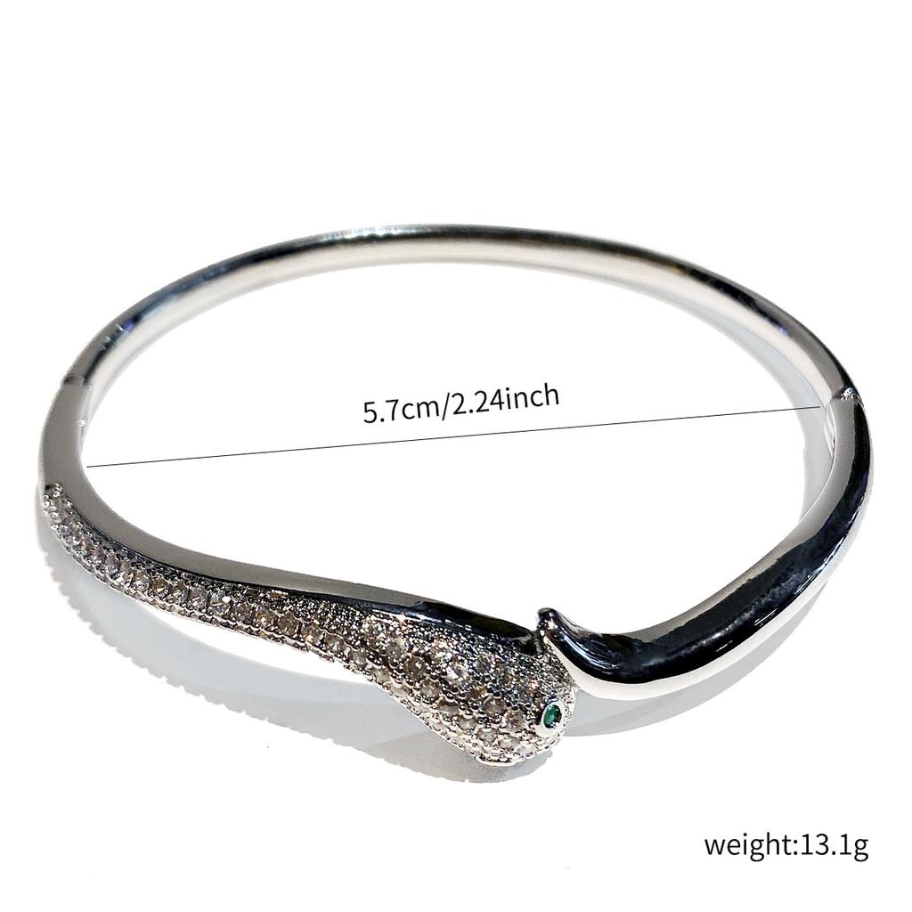 Zircon Serpentine Bracelet Exaggerated Bracelet, Light Luxury, High End Handpiece