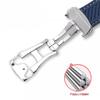 20mm Watch Strap For Omega Seamaster 300 AT150 Aqua Terra Ultra Light 8900 Steel Buckle Blue Watchband Bracelets