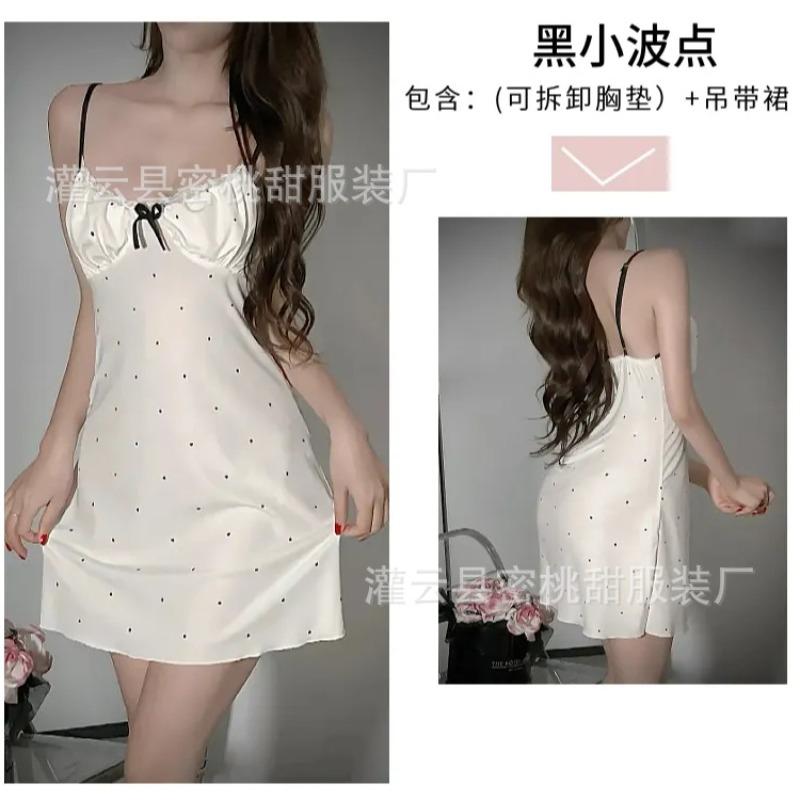 Sexy Pajamas, Sexy Rose-print Camisole Nightdresses, Summer Dresses, Loungewear