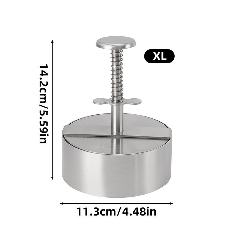 Stainless Steel Non-stick Hamburger Press for Kitchen