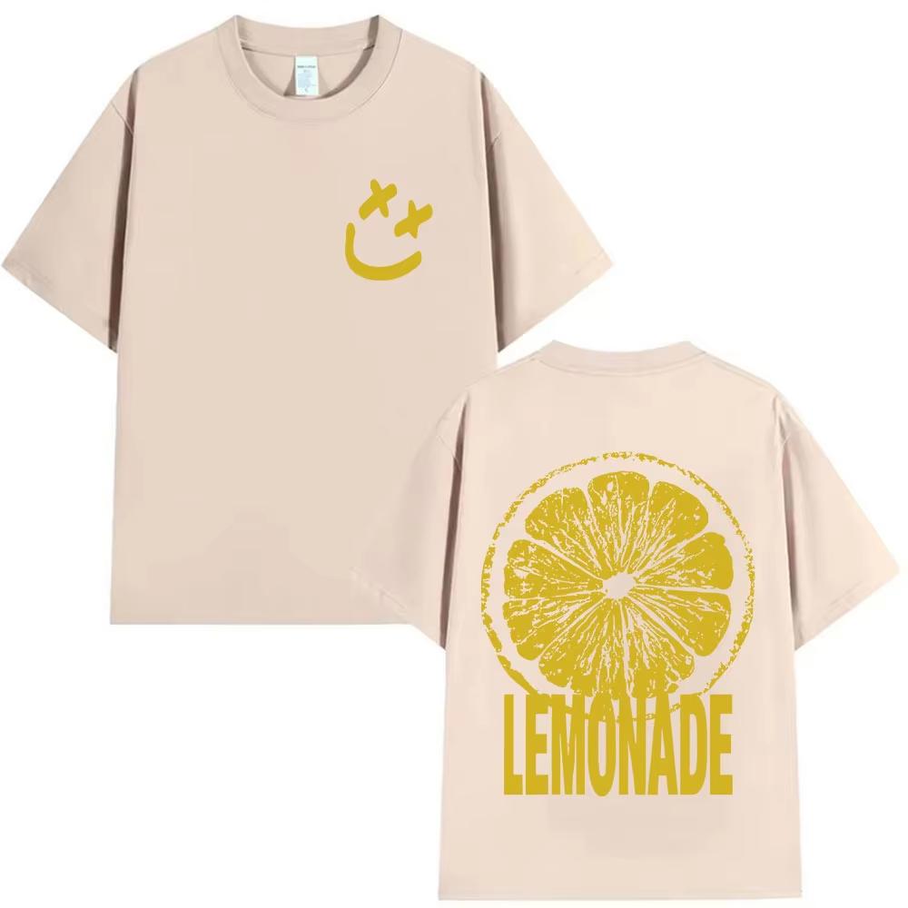 Louis Tomlinson Lemonade Tour Mens and Womens Harajuku Fashion 2026 Spring Summer Pure Cotton Casual Printed Top Unisex