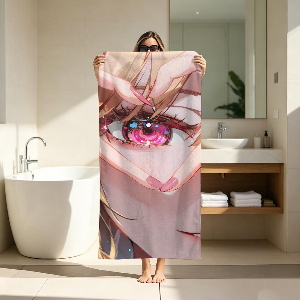 Youth Romance Anime M-My Dress Up Darling Towel Microfiber soft Beach Towel for Travel Fitness Sauna Bathing Camping