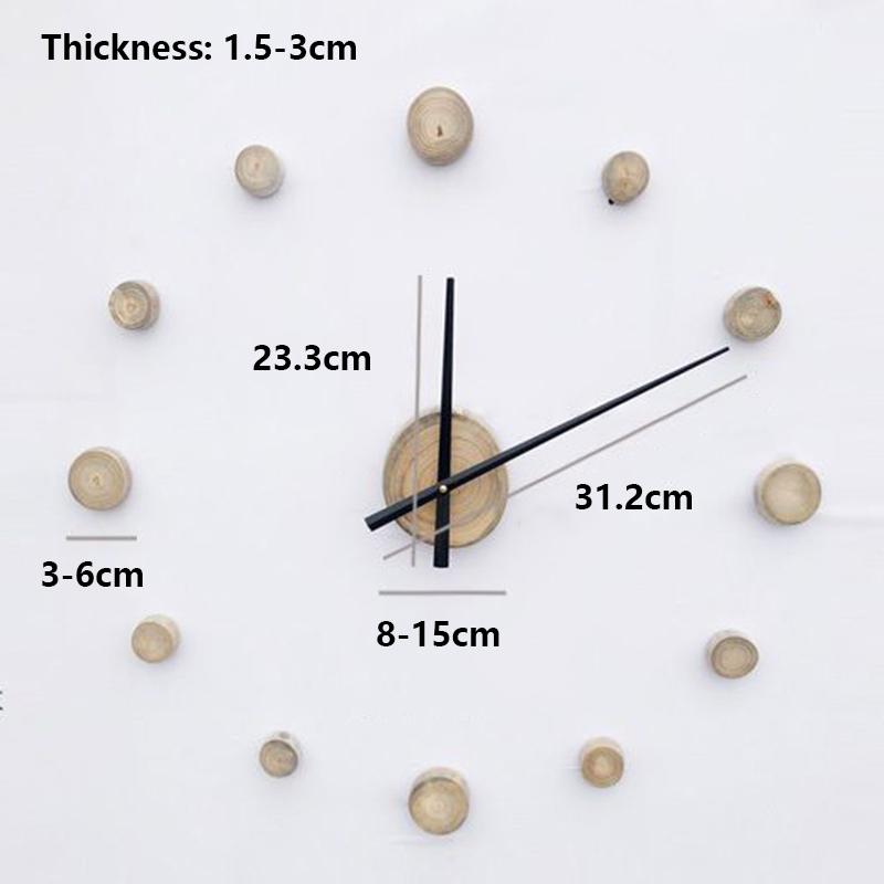 

Wood Wall Clock Creative DIY Design Decor Clocks Modern Silent Living Room Wall Clock Interior Elegant Ornament Design Clocks