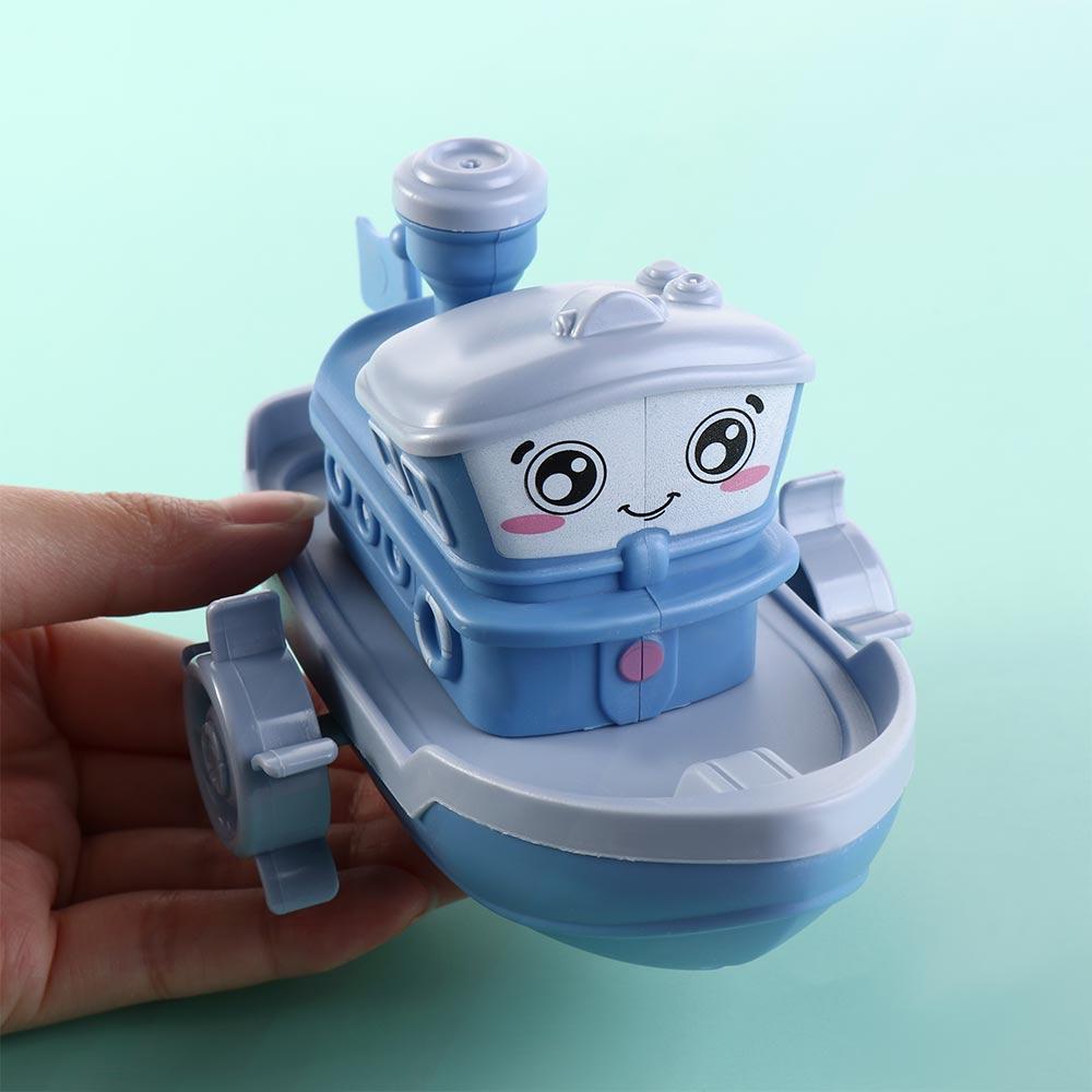 Ship Game Bath Playing Toys Floating Clockwork Boat Baby Bath Toys Cartoon Ship Toy Wind Up Toy