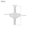 10 Pieces 1/8 Inch (3mm) Plastic Hose Reed Check Valve, Vacuum Aquarium Pump Air Check Valve, One-way Hose Reed Check Valve