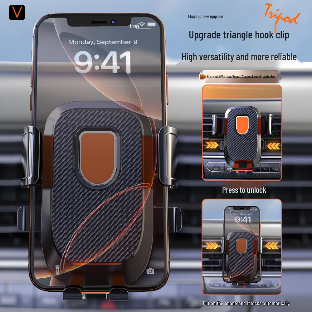 Universal Car Phone Holder: Air Vent Mount for Horizontal Screens