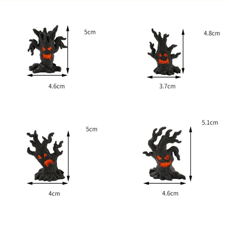 Micro Landscape Halloween Dryad Ornaments Mini Dryad Shape Craft Resin Ornament For Halloween Party Horror Atmosphere Home Decor