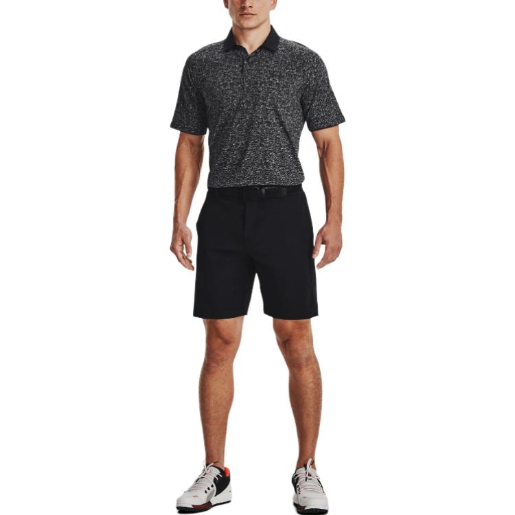 UA Stretch Woven Golf Solid Color Sports Shorts Men Shorts Black 1370083-001
