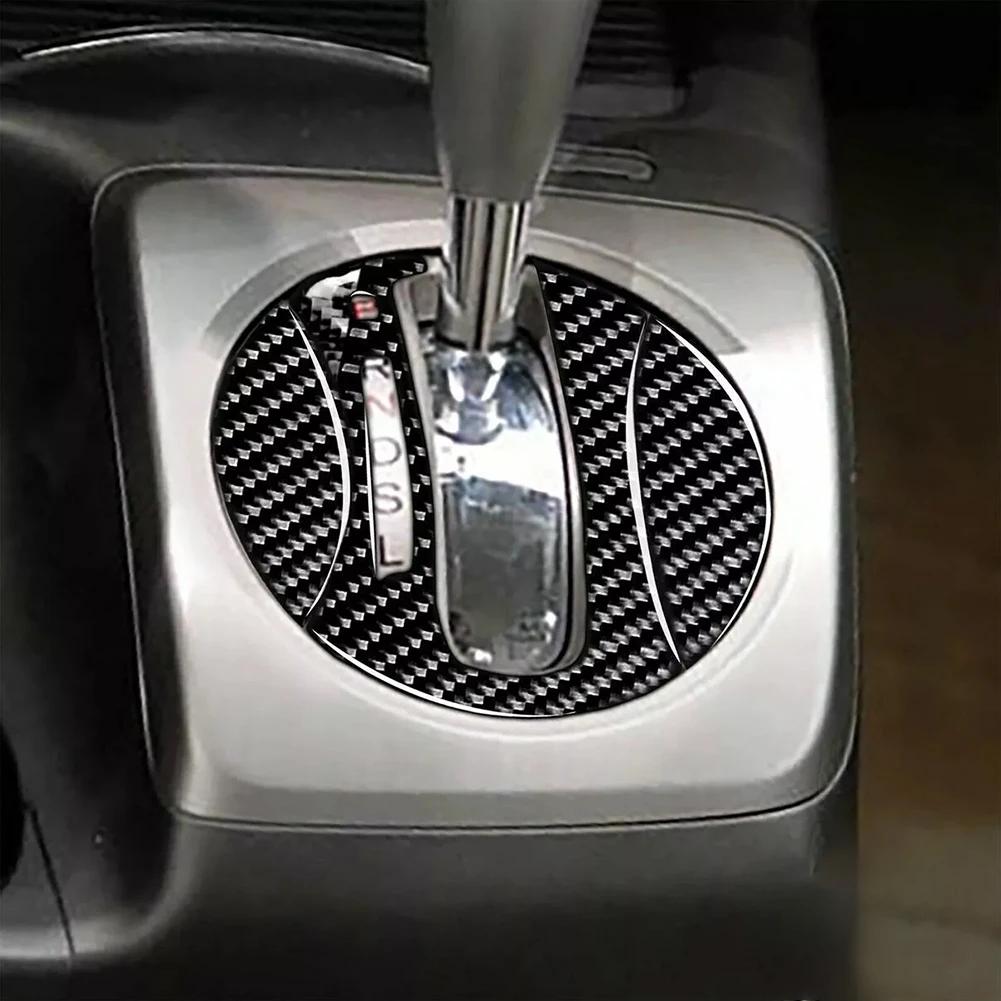 For Honda Civic 8th 2006-2011 Automatic Gear Shift Cover Carbon Fiber Trim Car Decoration High-quality Texture