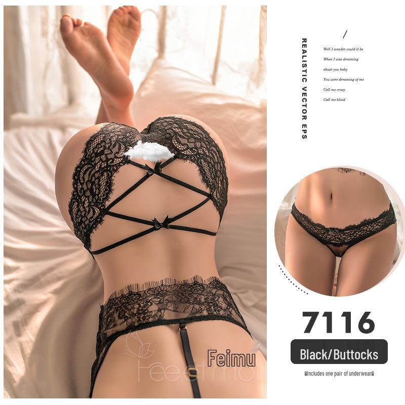 Feimu Lingerie: Open Crotch Thong T-Back for Women's Passionate Nights