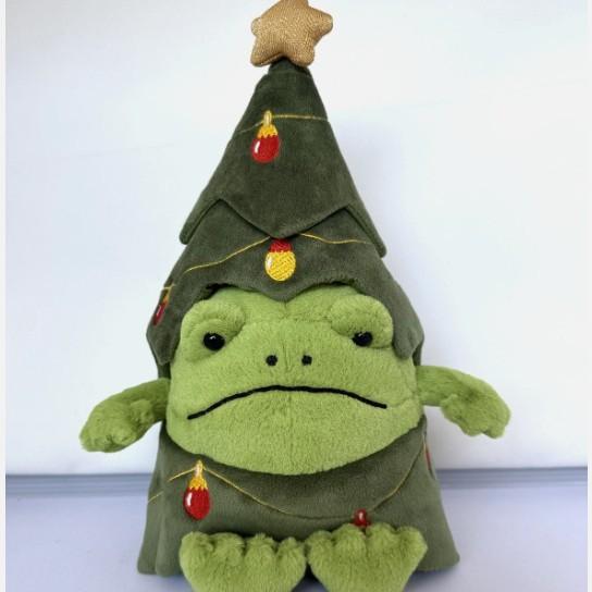 Weihnachts-Regenfrosch Plüschtier Niedliches Stofftier Puppe Weihnachten Heimdeko Schmuck