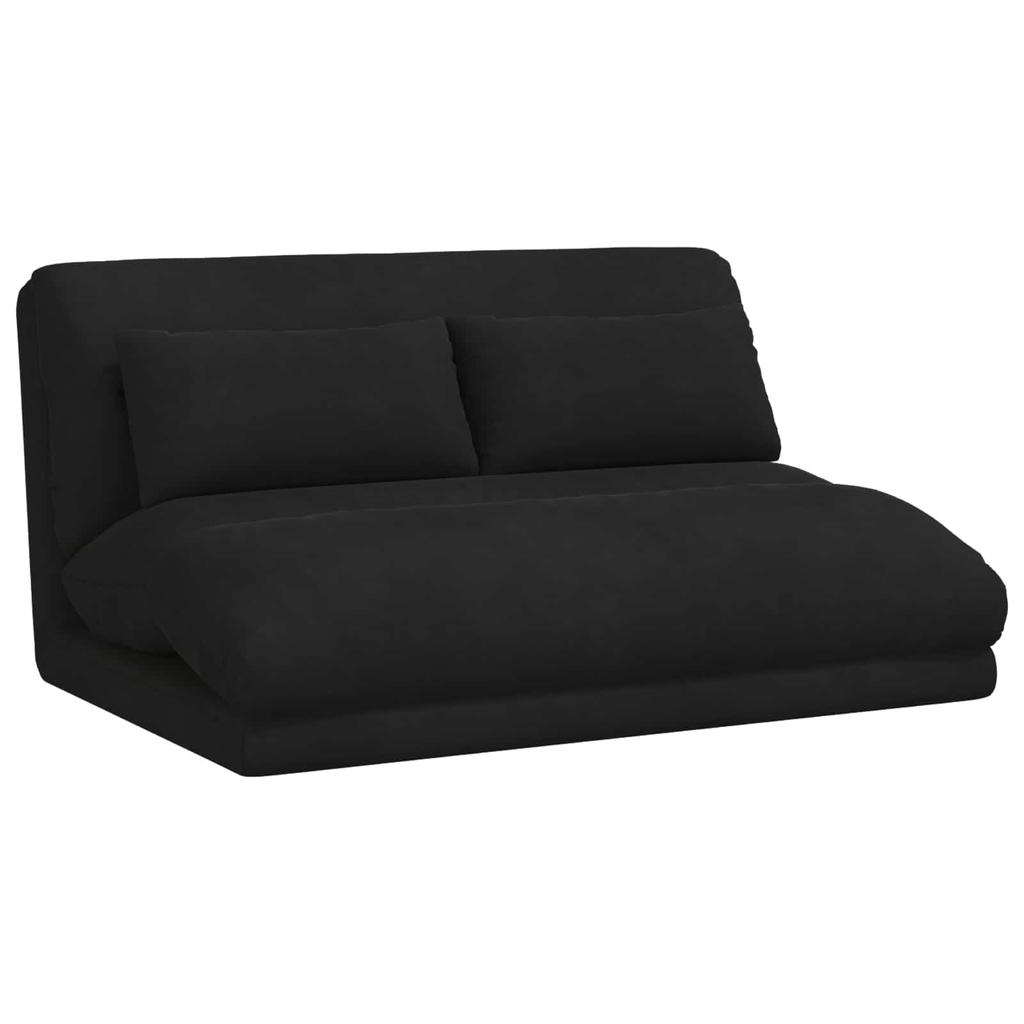 Adjustable Floor Chair Black Velvet