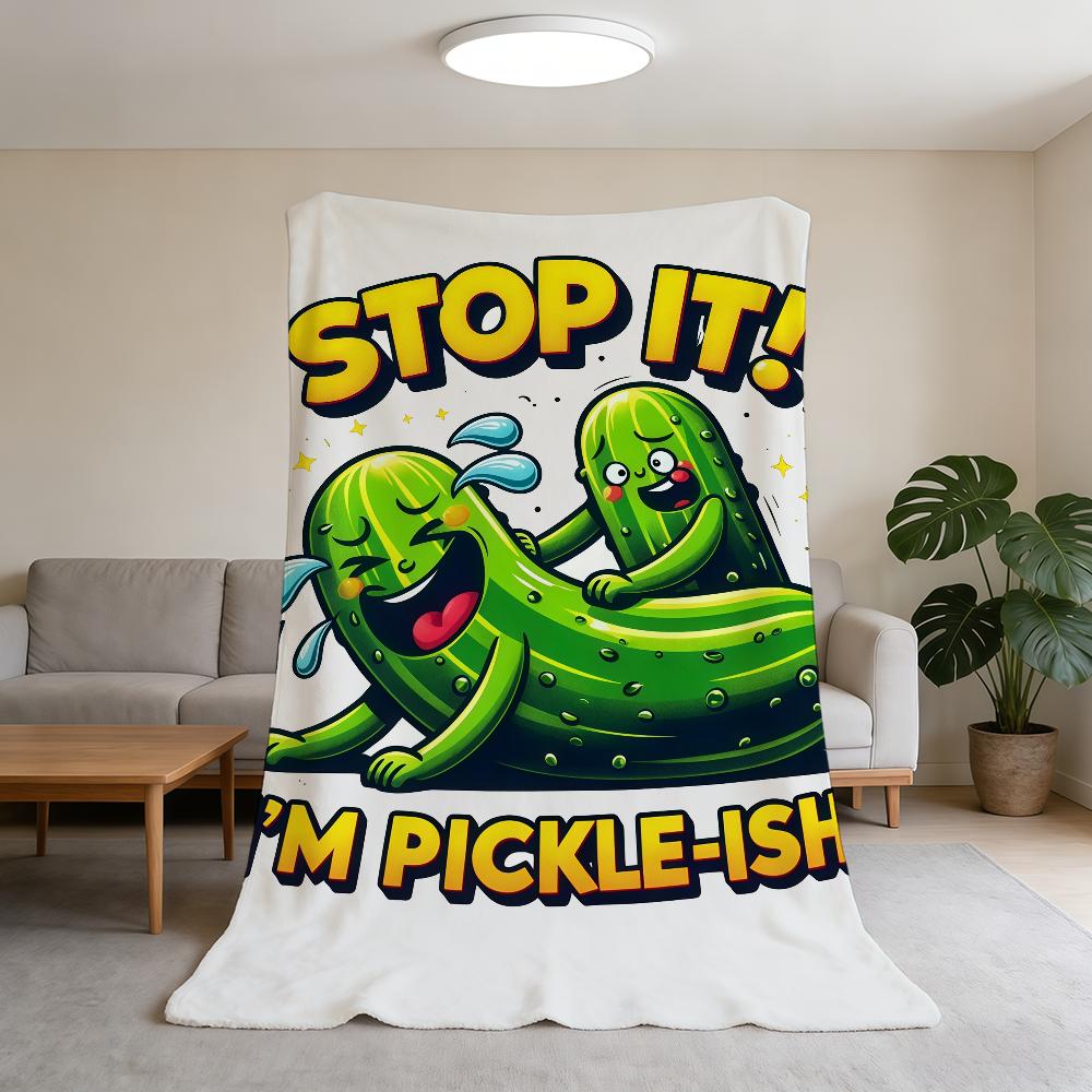 Lustige P-Gurken Decke Super Warm Bequem Plüsch Überwurfdecke Kind Zuhause Sofa Schlafzimmer Geschenk