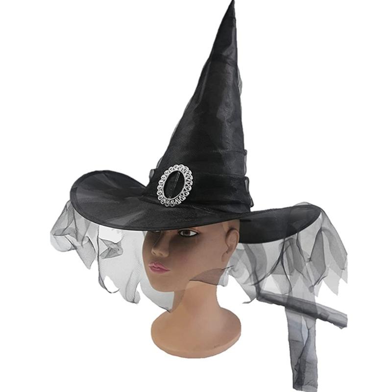 Halloween Witch Wizard Hat Party Headgear Devil Cap Adult Taking Photo Props