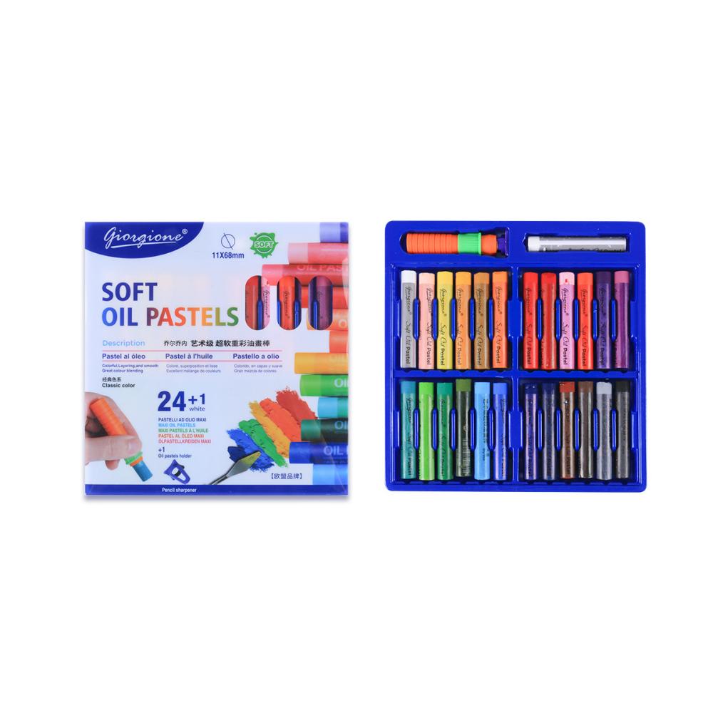 24/36/48 Colors Soft Oil Pastels Art Grade Heavy Color Oil Pastels Artist Student Art Oil Painting Creation Crayon Art Supplies
