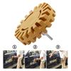 Gear Shaped Glue Removal Plate 4 Inch Decal Eraser Wheel Car Pneumatic Wheel  Car Sticker Remover