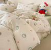 A-Class Cotton Duvet Cover: Double Layer Gauze for Fresh & Simple Style, Fits Single/Double Beds