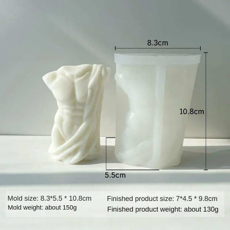 

3D статуя человеческого тела, свеча, силиконовая форма, мужское и женское тело, ароматическое мыло, пластырь, формы для изготовления свечей, инструменты для украшения дома B（1pcs）