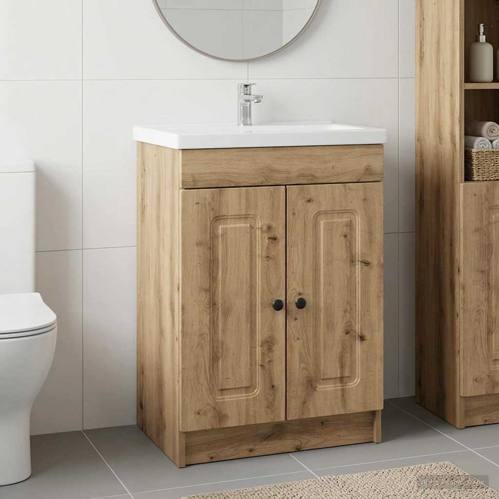 Under Sink Bathroom Cabinet Artisan Oak