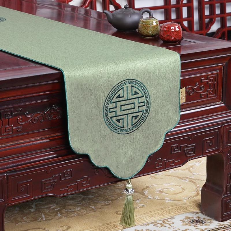 Proud Rose Novo Estilo Chinês Sala de Estar Simples Caminho de Mesa Mesa de Chá Bandeira Cobertura de Armário de TV Toalha de Mesa Decorações de Casamento