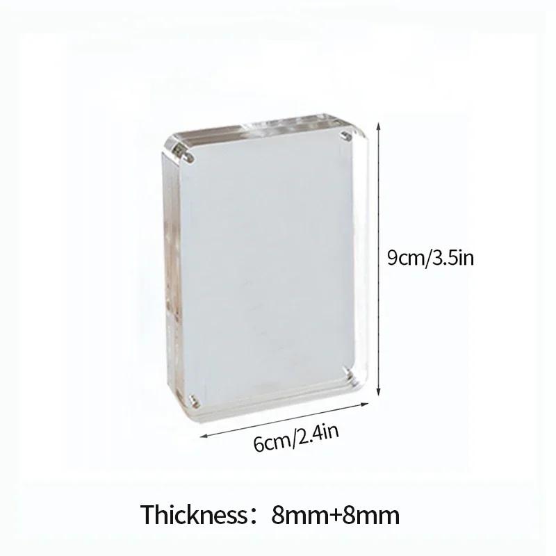Acrylic Photo Frame Picture Frame Photo Card Holder Photocard Display Stand Room Desktop Decor Office Desk Decor Marco De Fotos