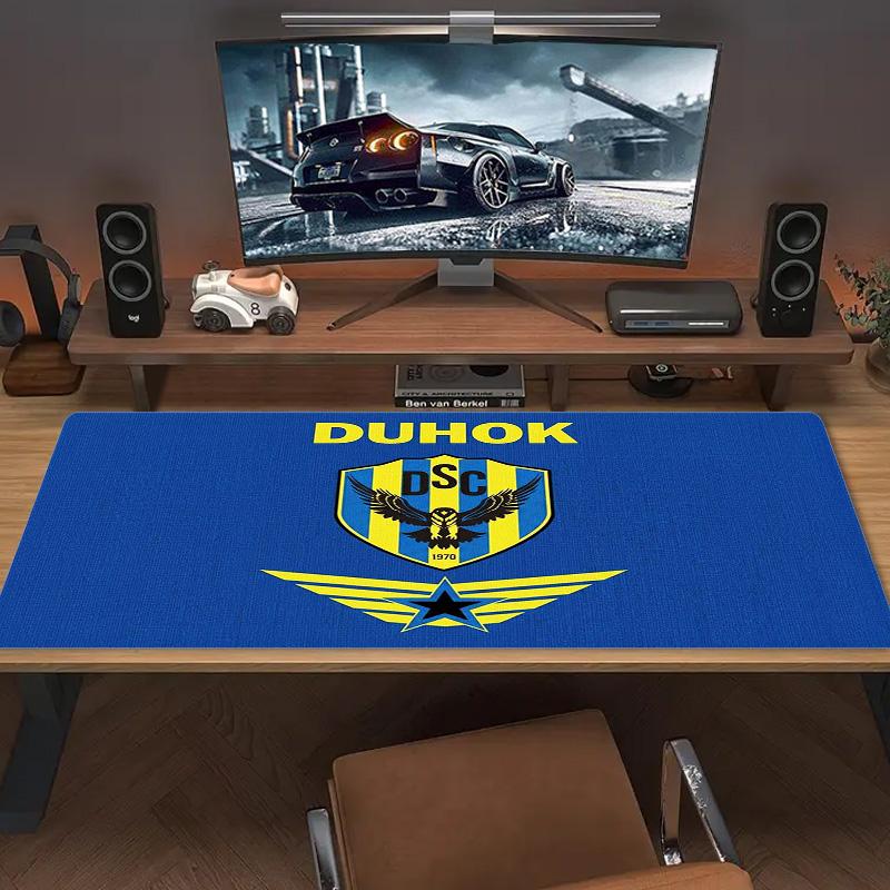 DUHOK SC Logo Color Mouse Pad Large Gaming Table Cushion Non-slip Laptop Tablet Big Mousepad XXL Mat Mini PC Playmat With Lock Edge