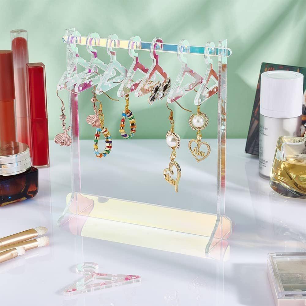 

Transparent Tabletop Jewelry Storage Rack Acrylic Jewelry Rack Student