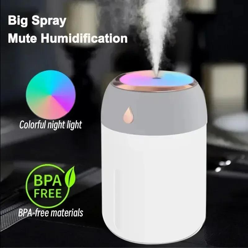 Car Air Humidifier USB Electric Fragrance Aroma Diffuser Essential Oil Purifier Mini Mute Humidifier For Car Home Bedroom