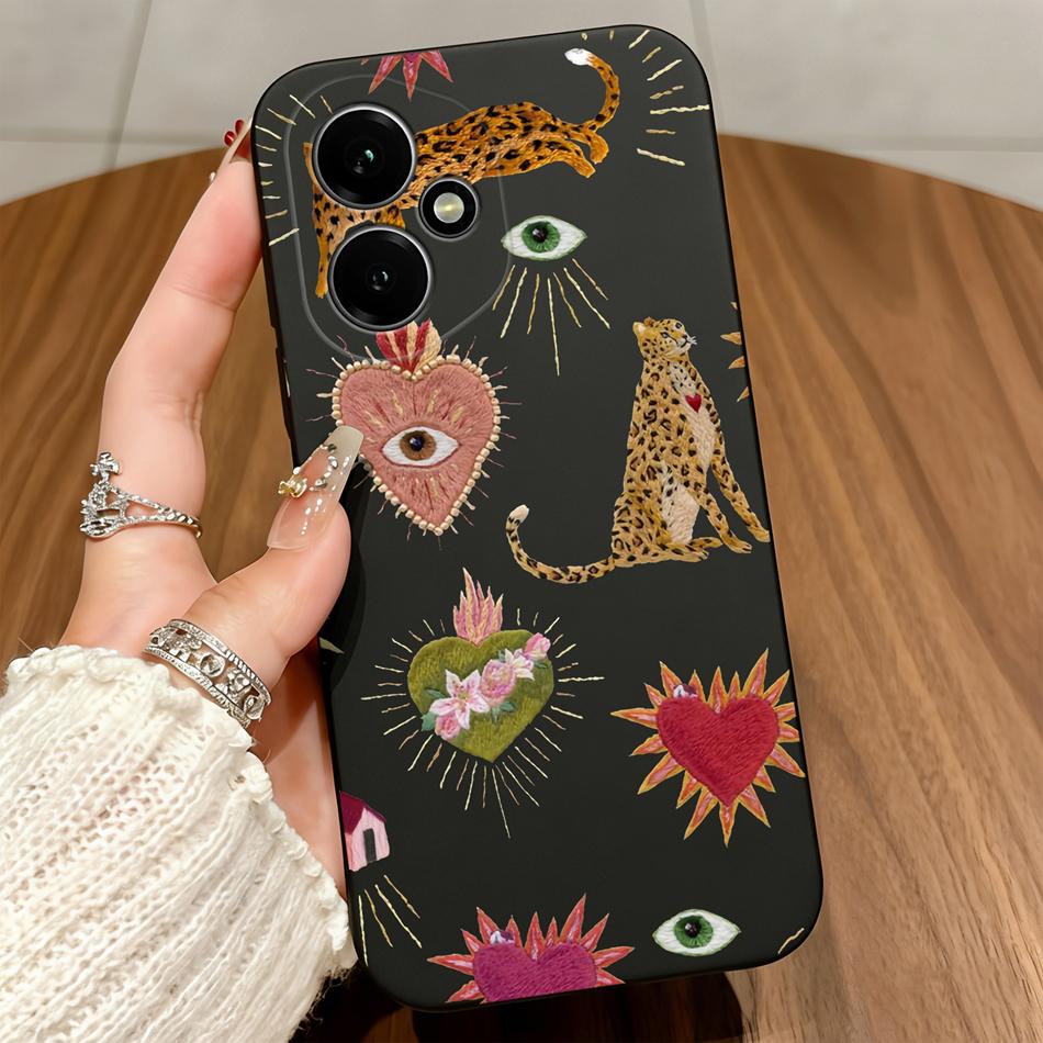 Leopard Print Soft Case For Honor 400 Lite Pro Phone Cover For Honor 200 400 Smart Funda Anti Drop Lightweight Matte Back Covers