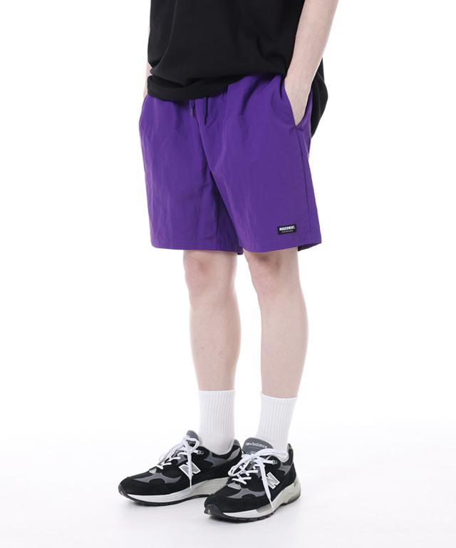 MODERMENT [Unisex] Utility Nylon Shorts [Purple]