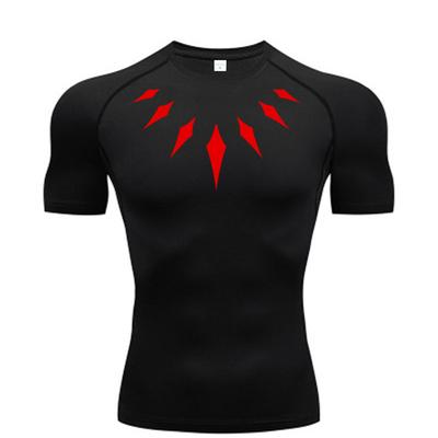 Vyriški kompresiniai marškinėliai Anime Print Gym Sportas Greitai Dry Gym Marškinėliai Fitnesas Sportiniai Apatiniai Marškinėliai Elastingi Kelnaitės marškinėliai Vasaros Vyriškas