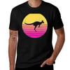Kangaroo Sunset Vintage Style TShirt Fashion Letter Print TShirt