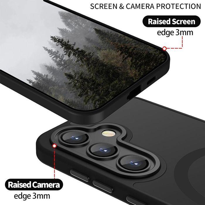 Magnetic Case - BOOLING - for Samsung Galaxy S26 Plus - with Camera Protection - Black