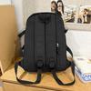 Solid Color Schoolbag Women's Large Capacity Travel Backpack Student Backpack