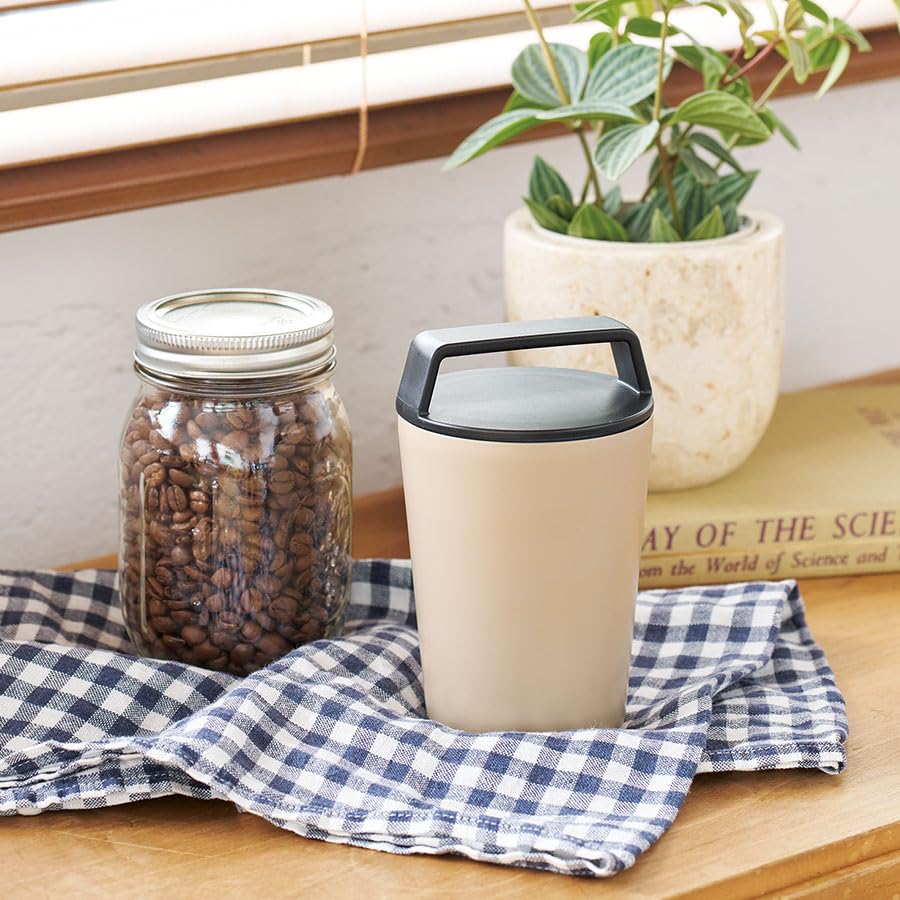 320ml Thermos Stainless Steel Tumbler with Handle  Thermos, Thermos, Stainless Steel, Carry-on, Tumbler, Insulated, ColdHot, Water Bottle with Lid