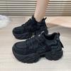 Fashion NEW Women Thick Bottom  Chunky Sneakers Female Platform Lace Up Breathable Spring Autumn Woman Vulcanize Shoes Zapatos Mujer