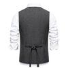 England Style Men's Suit Vests Fake Two Pieces Business Casual Waistcoats Vintage Mens Formal Dress Vest