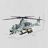Helicopter Building Block Set, Diy Assembly Model, Doors Can Be Opened, Wings Can Be Rotated, Christmas, Halloween, And Birthday Surprise Gifts