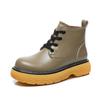 Genuine Leather Martin Boots Women Spring Thick-Soled Lace-Up 2022 Newest Retro Platform Ankle Boots For Ladies