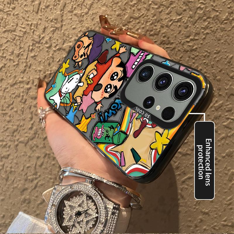 C-Crayon Shin-chans Case for Samsung Galaxy A36 A35 A34 A32 A30 A26 A25 A24 A23 A22 5G 4G A20 A16 A15 A14 A13 A12 Acrylic Cover