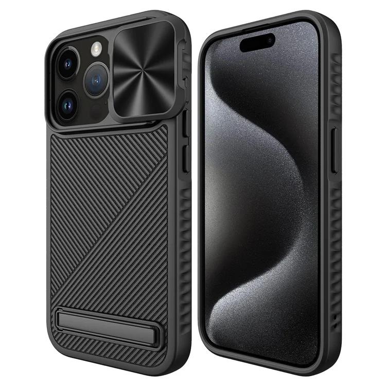 

Чехол-подставка для iPhone 15 Pro, крышка с выдвижной линзой, чехол для телефона, совместимый с MagSafe