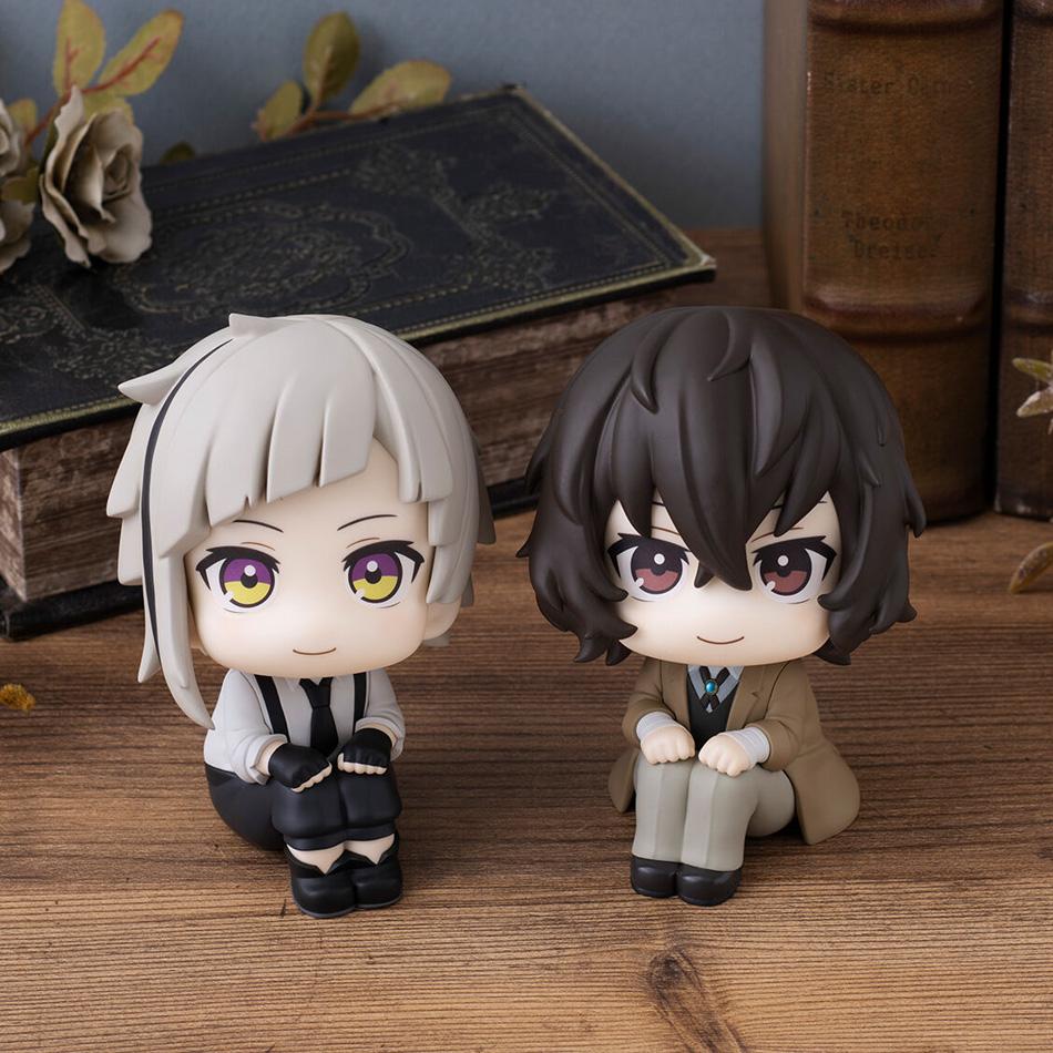 Bungou Stray Dogs Anime Figure Look Up Nakajima Atsushi Action Figure Q Version Dazai Osamu Figurine PVC Toy Collection Gifts