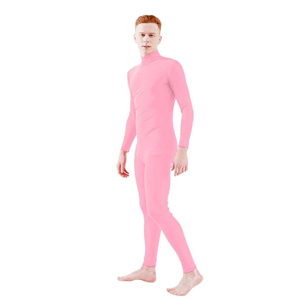 Men's Solid Color Tight-Fitting Zentai Dancewear Suit