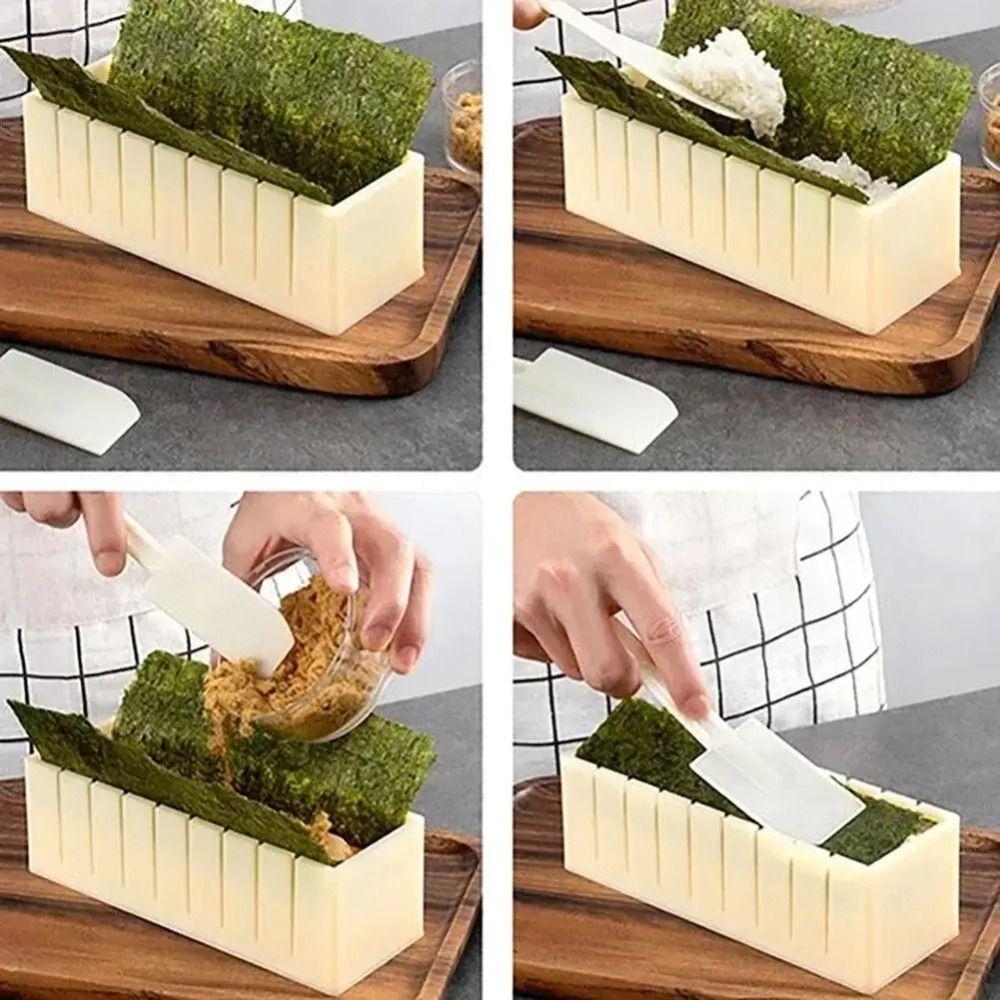 Food Grade Sushi Rolls Mold Set Reusable Sushi Making Tool Set Quick Sushi Roller DIY Sushi Making