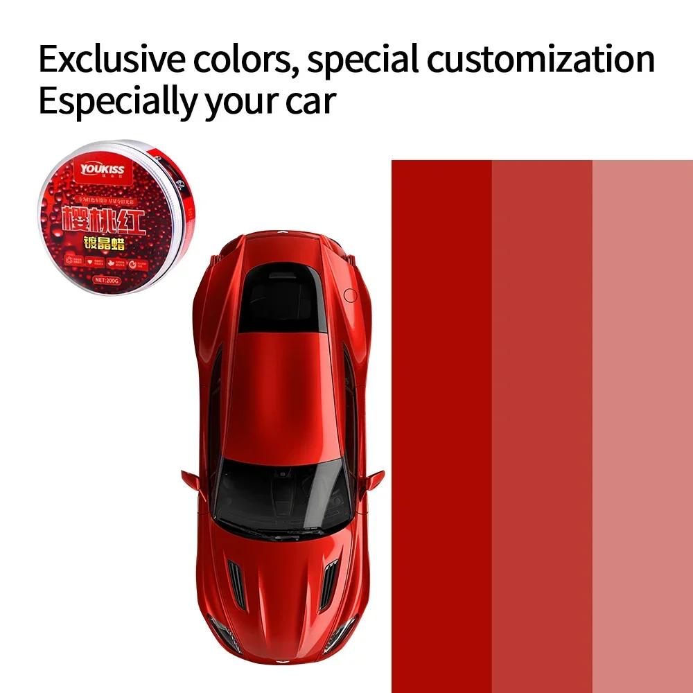 For Red Color Car Wax Crystal Plating Set Hard Auto Wax Paint Care Coating Tiny Scratch Repair Car Polisher with Sponge